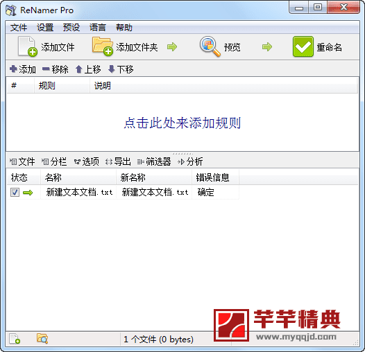 文件批量重命名工具ReNamer v7.5中文绿色便携专业版