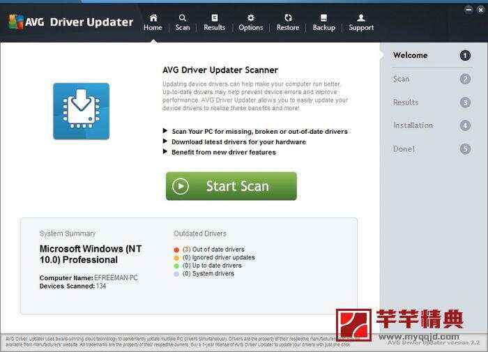 硬件驱动更新程序 AVG Driver Updater v2.5