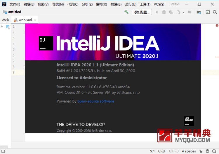 IntelliJ IDEA 2020.1 官方正式版及激活文件