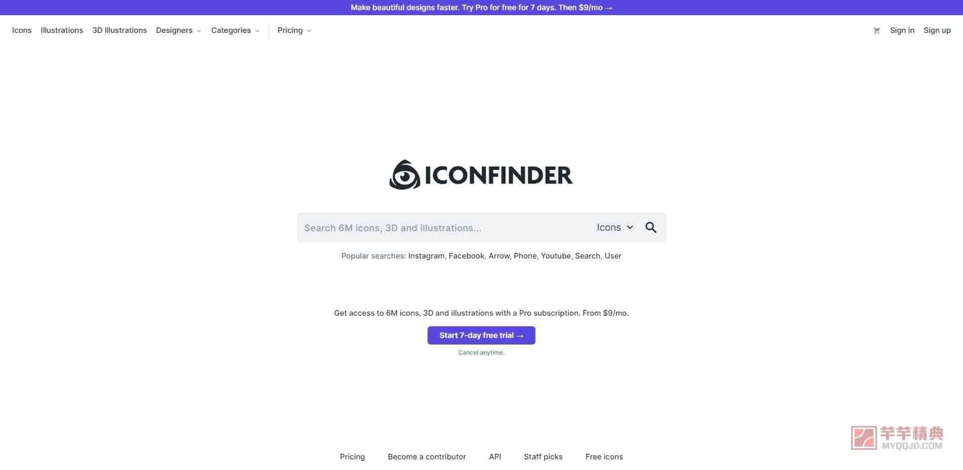 iconfinder高质量的免费图标