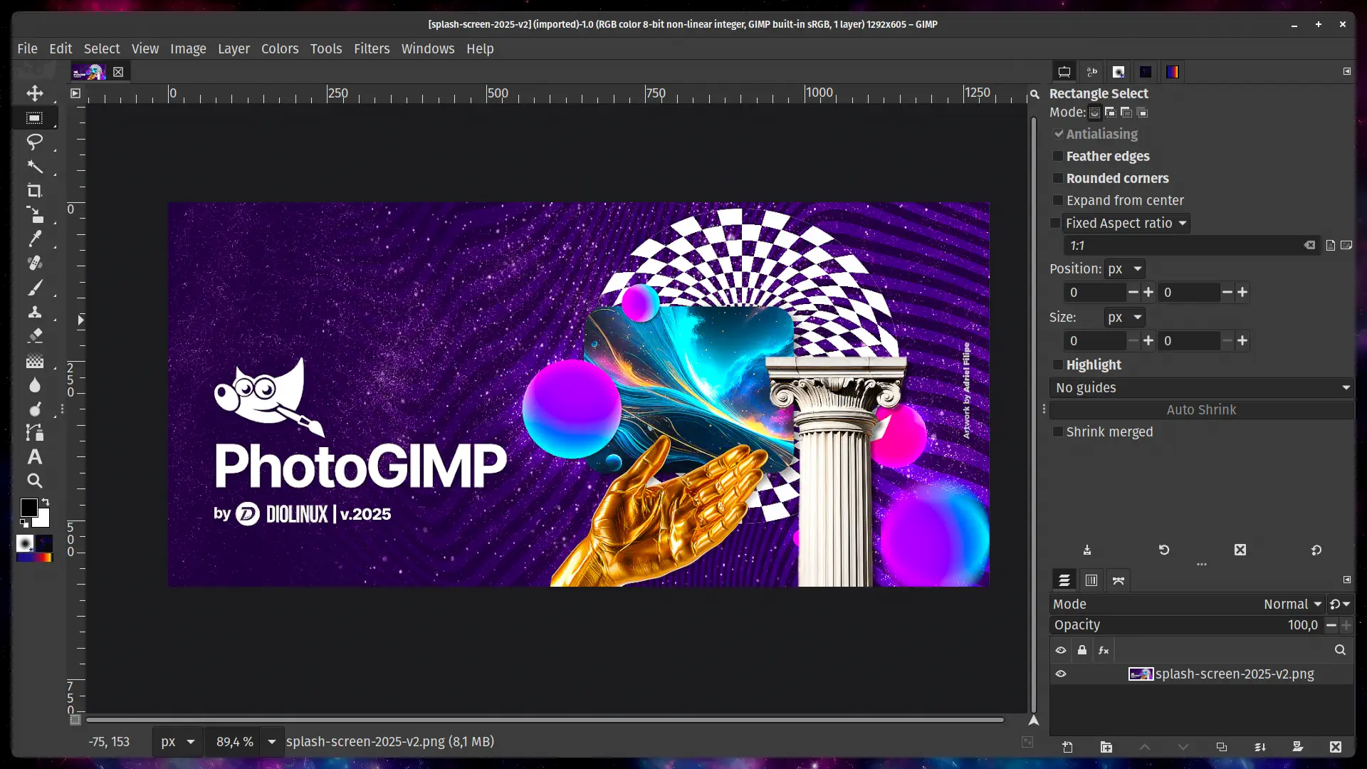 15.2k 星开源神器:一键把 GIMP 改造成 Photoshop 风格